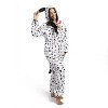 Joyfy Adults Dalmatian Pajama Costume, Plush Hooded Unisex Jumpsuit with Tail & Ears, Dog Role Play Outfit for Halloween & Parties - 4 of 4