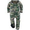 The Peanutshell Footed Baby Sleepers for Boys, Dino Camo, 3-Pack Newborn to 12 Months - 3 of 4