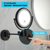 Lycvki 8 Inch Wall Mount Two-Sided Magnifying Makeup Vanity Mirror with 1X/3X Magnification and 360 Degree Rotation - 3 of 4