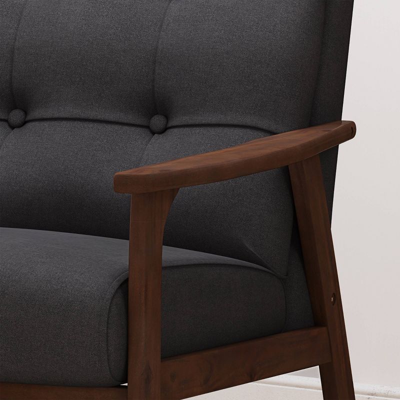 Duluth Mid-Century Armchair Black - Christopher Knight Home, 4 of 11