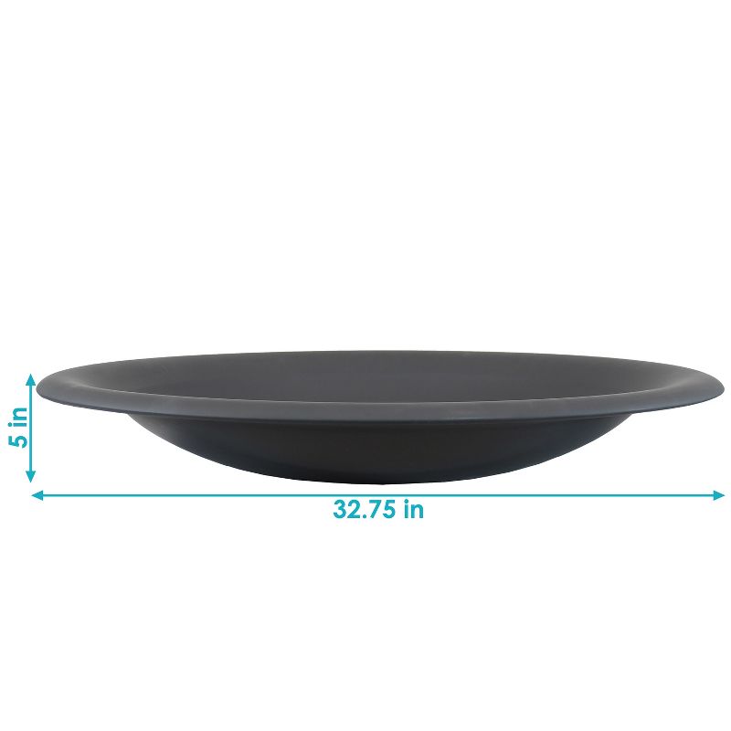 Sunnydaze Outdoor Camping or Backyard Replacement Round Steel with Heat-Resistant Paint Finish Fire Pit Bowl - Black, 4 of 9