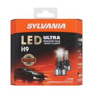 SYLVANIA H9 LED Ultra -  Fog Lights For Cars and Trucks - Headlight Bulbs for Off Road Powersports - 6000k Cool White LED Light - Maximum Lifespan - 1 of 4