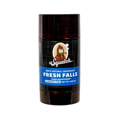 Dr. Squatch Natural Deodorant for Men 3 Pack Fresh Falls – Odor-Squatching  Men's Deodorant Aluminum Free (2.65 oz, 3 Pack)