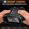 NAYSAYE Outdoor Binoculars 4K High Definition Optical Zoom for Camping and Wildlife Observation, Black, 3.8"*6.8"*8" - 2 of 4