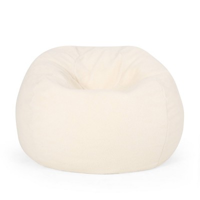 Wibaux Modern 3 Foot Shearling Bean Bag - Christopher Knight Home