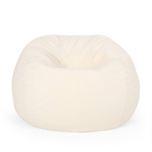 Wibaux Modern 3 Foot Shearling Bean Bag - Christopher Knight Home - 1 of 4