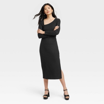 Women's Long Sleeve Knit Dress - A New Day™