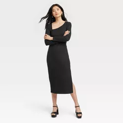 Women's Long Sleeve Knit Dress - A New Day™