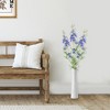 Allstate Floral 31" Light Purple and White Artificial Larkspur Spring Floral Spray Pick Decoration - 2 of 4