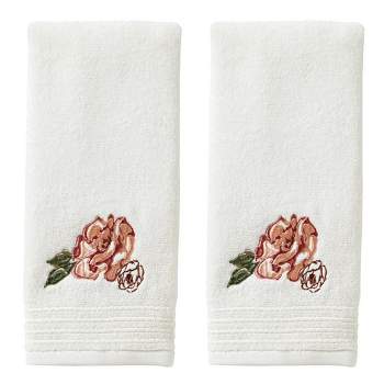 SKL Home Holland Floral Set of 2 Hand Towels - Vanilla 16x26