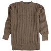 Hippie Rose Womens Ribbed-Knit Eyelash Pullover Sweater, Brown, Small - 2 of 3