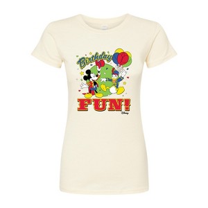 Women's - Disney - Birthday Fitted Graphic T-Shirt - 1 of 3