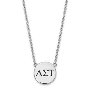 Black Bow Jewelry Sterling Silver Alpha Sigma Tau Greek Life Necklace 18 Inch - 1 of 4