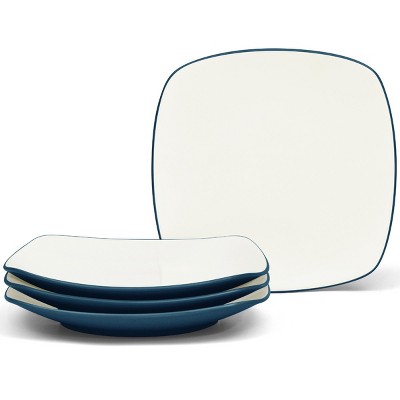 Noritake Colorwave Blue Set Of 4 Square Dinner Plates : Target