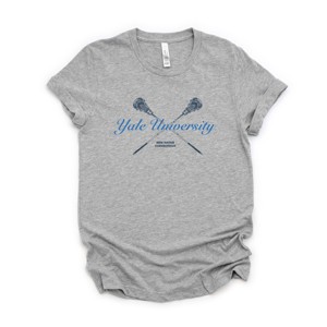Yale University Lacrosse Sticks - Women's Short Sleeve Graphic T-Shirt - 1 of 4