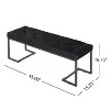 NicBex 45" Modern Tufted Upholstered Ottoman Bench,Entryway Bench with Metal Legs,End of Bed Bench & Foot Rest for Bedroom&Living Room - 2 of 4