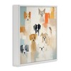 Stupell Industries Modern Dog Collage Framed Giclee Art, White, 24" x 24" - 2 of 4