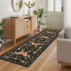Modern Area Rug Farmhouse Washable Rug Butterfly Floral Print Area Rugs for Living Room Bedroom - 2 of 4