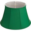 Springcrest 11" Top x 17" Bottom x 11" High x 11" Slant Lamp Shade Replacement Large Dark Green Drum Empire Round Modern Fabric Spider Harp Finial - 4 of 4