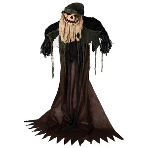 NAYSAYE Party Decoration and Accessories 5.7ft Tilted Pumpkin Figure for Halloween Parties and Home Display, Multicolor, 28"*25"*68.4" - 1 of 4