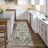 TackView Machine Washable Area Rug, Floral Carpet, for Bedroom, Living Room, Nursery - 2 of 4