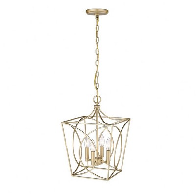 Millennium Lighting Tracy 4 - Light Pendant in  Painted Modern Gold