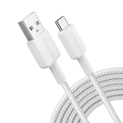 Anker 10' USB-A to USB-C Braided Cable - White Iteration