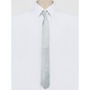 INSPIRE CHIC Men's Formal Casual Pre-tied Solid Color Neck Adjustable Zipper Ties - 2 of 4