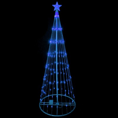 Northlight 6' Blue Led Lighted Show Cone Christmas Tree Outdoor ...