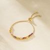 Tennis Bracelet for Women, 14K Gold Plated Cubic Zirconia Adjustable Slider Bracelets Trendy Jewelry Gift - 4 of 4