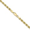 Black Bow Jewelry 4mm 10k Yellow Gold Diamond Cut Solid Rope Chain Necklace - 2 of 4