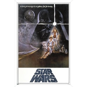 Trends International Star Wars: A New Hope - One Sheet B (No Billing Block) Framed Wall Poster Prints - 1 of 4