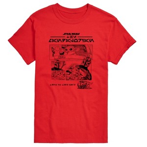Men's - Star Wars - The Mandalorian Mando Manga Short Sleeve Graphic T-Shirt - 1 of 4