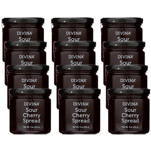 Divina Sour Cherry Spread - Case of 12/9 oz - 1 of 4