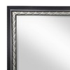 Acme Furniture Nicola Dresser Mirror Silver Synthetic Leather/Black Finish - 3 of 4