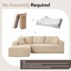 108'' Modular Sectional Sofa,Comfy Cloud Couch with L Shaped Chaise,Modern Deep Seat Boneless Couch for Living Room,3 Seater,No Assembly Required - 2 of 4