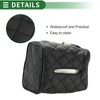 Unique Bargains Universal Car Tissue Holder for Storage Tissues Box Cover Car Backseat Extra Large Tissue Organization Faux Leather Black - 3 of 4