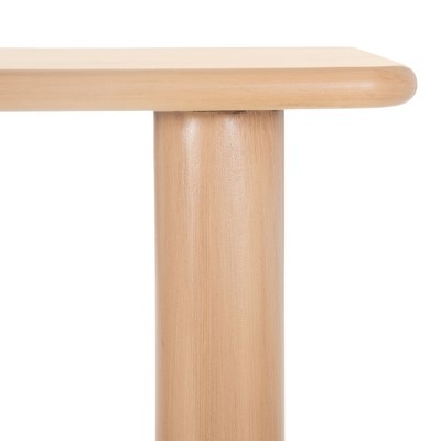Natural Wood and Metal Nordic Hallway Table