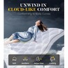Itopfox Ultra-Fluffy Memory Foam Mattress Topper for Back Pain, Soft Pillow Top with 4X Support, Breathable Air Mesh Sides, Deep Pocket Fits 6-21'' - 3 of 4