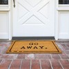 Juvale Go Away Doormat, Funny Front Door Welcome Mat for Outdoor Porch or Patio, Natural Coco Coir, 17 x 30 In - 2 of 4