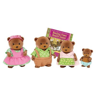 Li'l Woodzeez Miniature Animal Figurine Set - Healthnuggle Bear Family