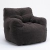 Maliang Soft Teddy Fabric Tufted Foam Bean Bag Chair, Small Living Space Furniture - 4 of 4