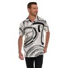 Super Triple Goose Men’s Printed Rayon Camp Collar Shirt - Soft Feel, Moisture-Wicking, Easy Care - 4 of 4