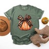 Simply Sage Market Women's Coquette Fall Pumpkin Short Sleeve Garment Dyed Tee - 3 of 4