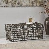 Engel Contemporary Bench Brass - Christopher Knight Home: Metal Frame, Geometric Pattern, No Assembly Required - 2 of 4