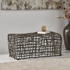 Engel Contemporary Bench Brass - Christopher Knight Home: Metal Frame, Geometric Pattern, No Assembly Required - image 2 of 4