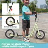 INFURNIC Bicycles Youth Scooter Kick Scooter for Kids 6+ with Adjustable Handlebar Widened non-slip Footboard, Yellow, 48.03"*23.62"*32.28" - 4 of 4