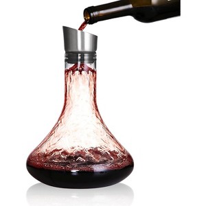 LEMONSODA Glass Wine Decanter Complete With Aerator, Filter, and Cleaning Kit -- 50oz - 1 of 4