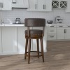 26" Lawton Swivel Counter Height Barstool Walnut - Hillsdale Furniture - 2 of 4