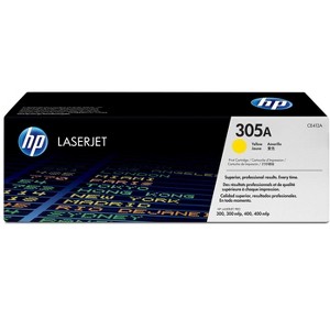 HP Inc. 305A Yellow Original LaserJet Toner Cartridge, ~2,600 pages, CE412A - 1 of 4
